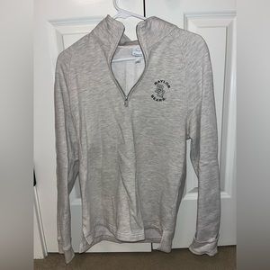 Baylor University women’s light grey quarter zip